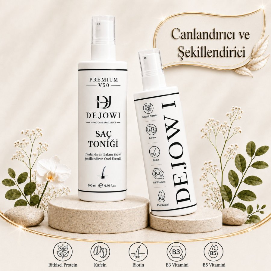 Dejowi V50 Premium Keratin Destekli Saç Toniği 200ml resmi